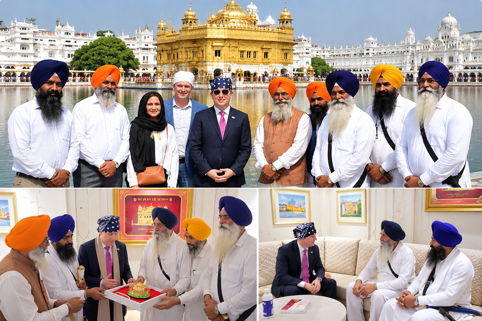 ਅਮਰੀਕੀ ਰਾਜਦੂਤ Sergio Gor ਦਾ ਅੰਮ੍ਰਿਤਸਰ ਦੌਰਾ: ਸ੍ਰੀ ਹਰਿਮੰਦਰ ਸਾਹਿਬ ਵਿਖੇ ਮੱਥਾ ਟੇਕਿਆ, ਬਾਹਰ ਲੱਗੇ ਖਾਲਿਸਤਾਨ ਪੱਖੀ ਨਾਅਰੇ